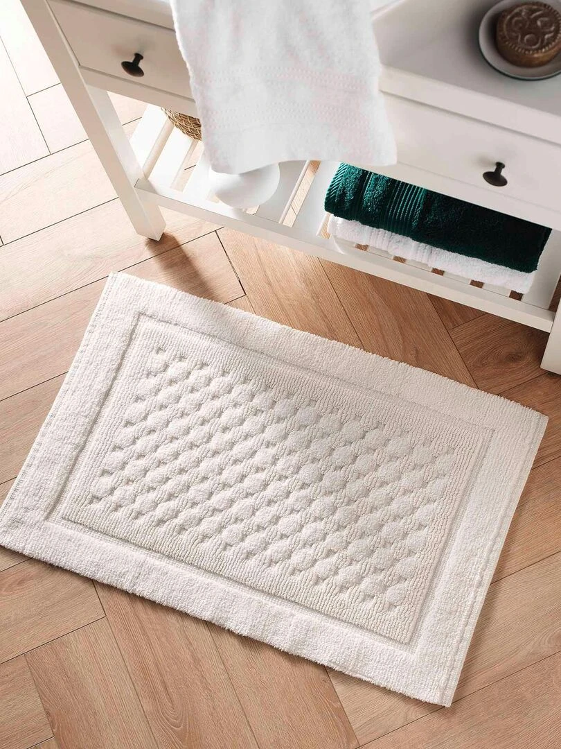 Tapis de bain 50 x 80 cm Damaris   Blanc