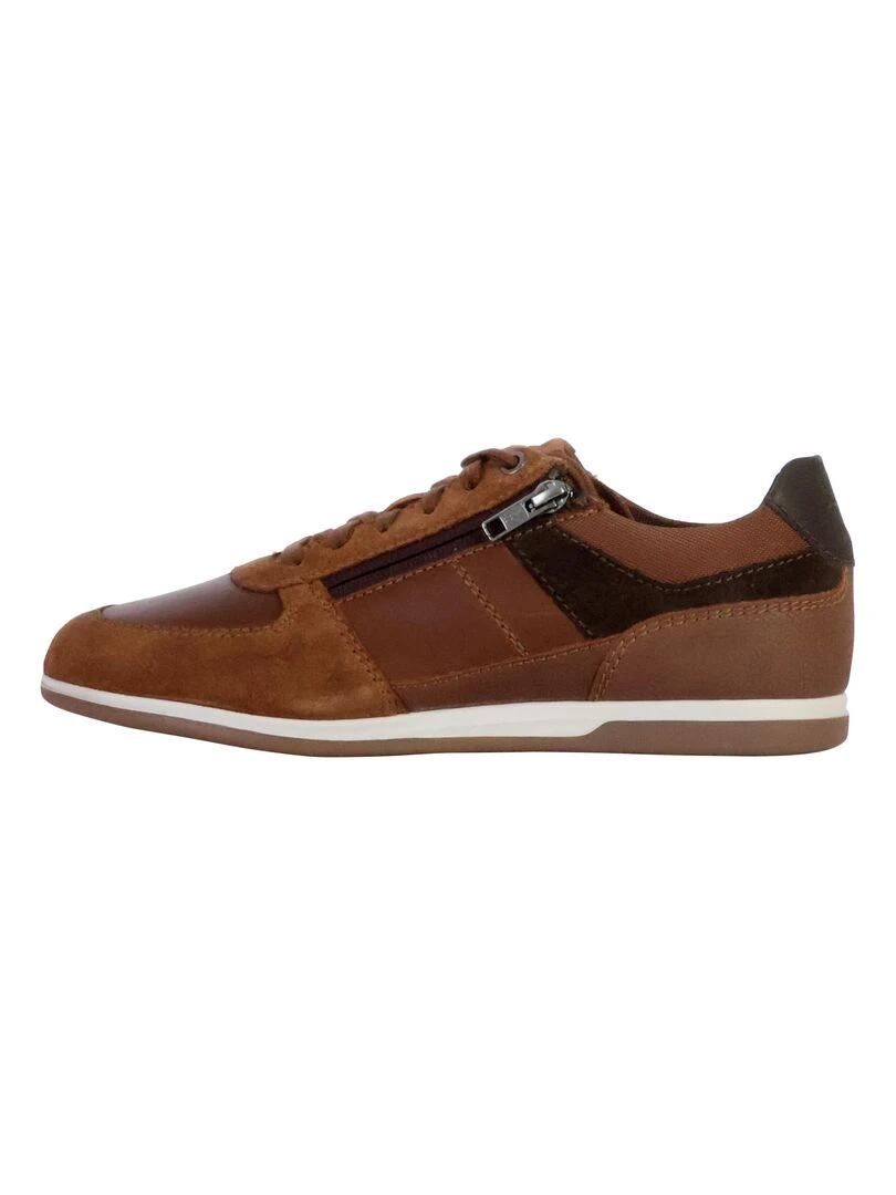 Basket Cuir Geox Renan Marron