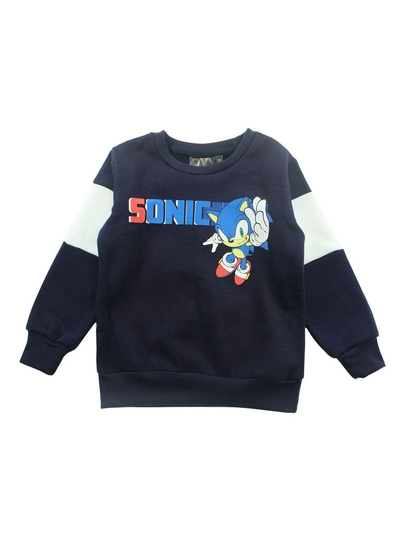 Sonic Ensemble Sweat pantalon garçon Imprimé Sonic Bleu marine