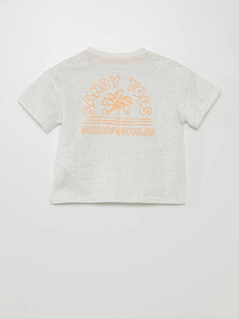 T shirt moucheté Orange