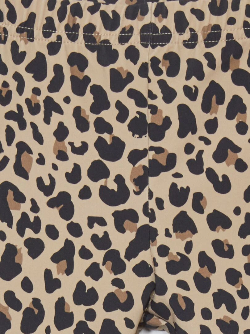 Legging de sport en néoprène imprimé léopard   Léopard