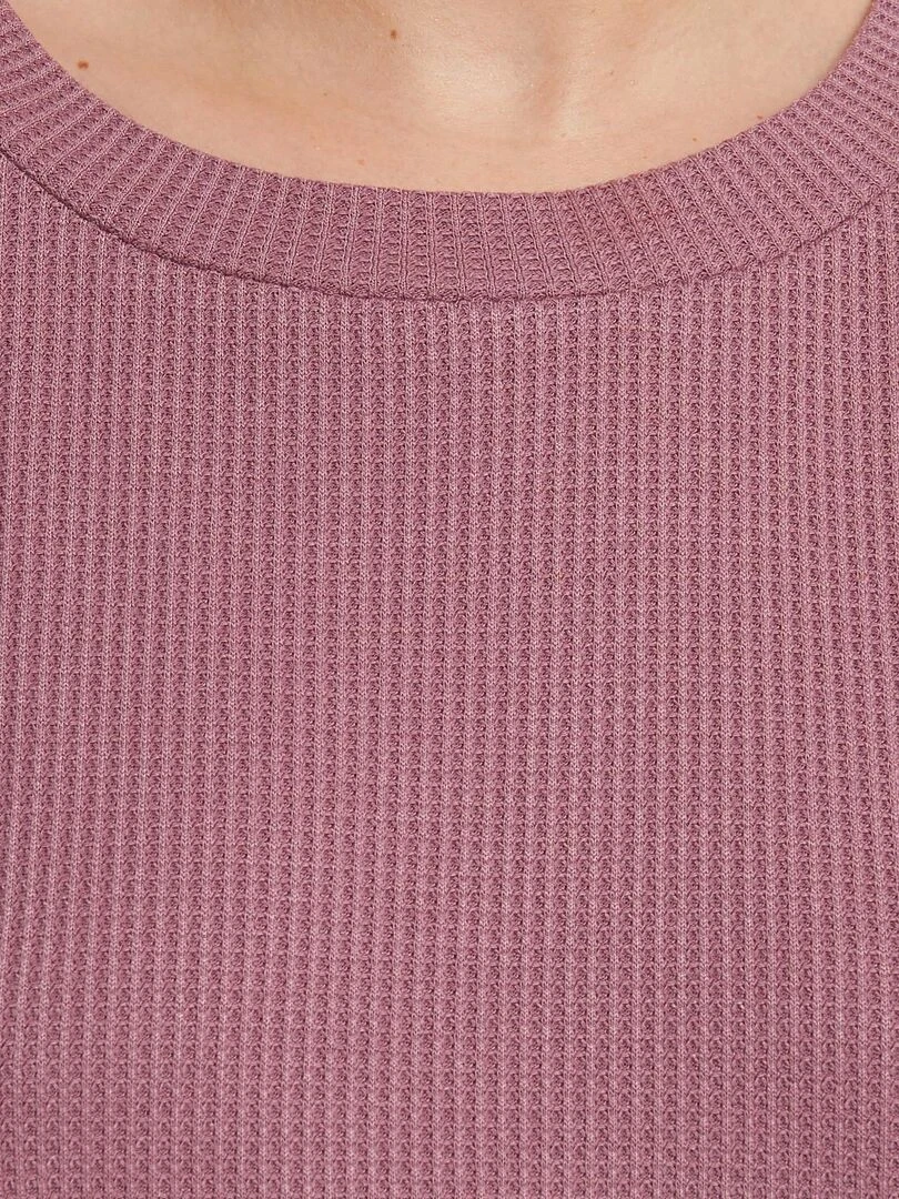 Tee shirt manches courtes pyjama Doudou   RougeGorge Lingerie   Violet