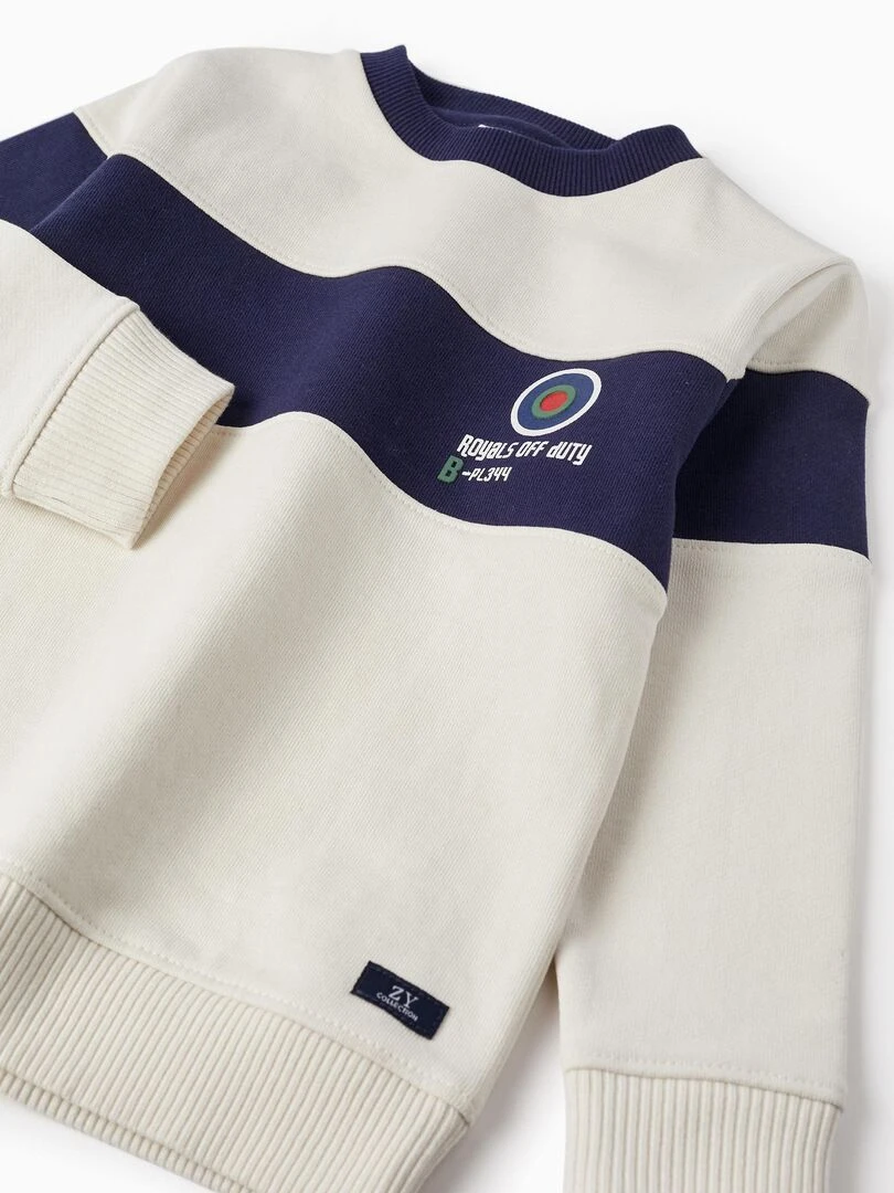 Pull en coton pour garçon 'Royals Off Duty'   ROYALS OFF DUTY   Blanc