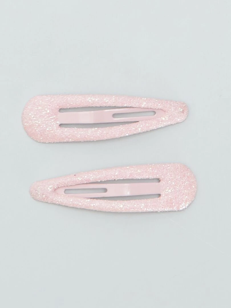 Lot de 6 pinces à cheveux   ROSE