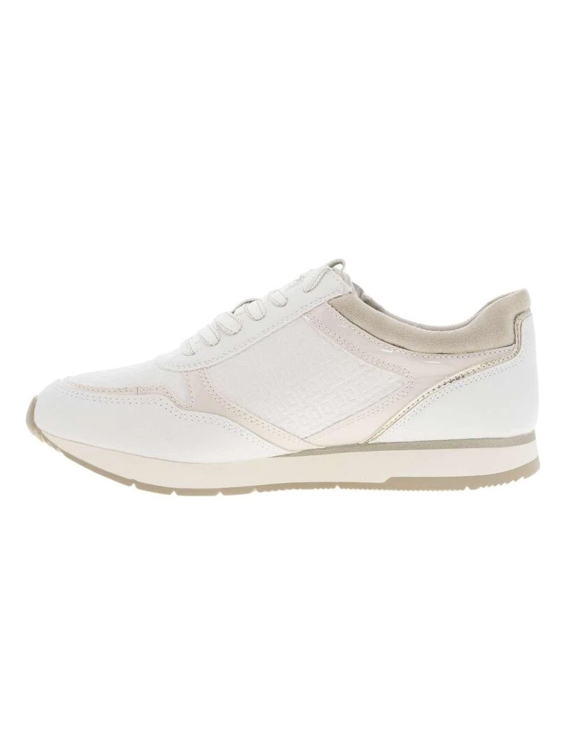 TAMARIS   Baskets basses   Blanc cassé