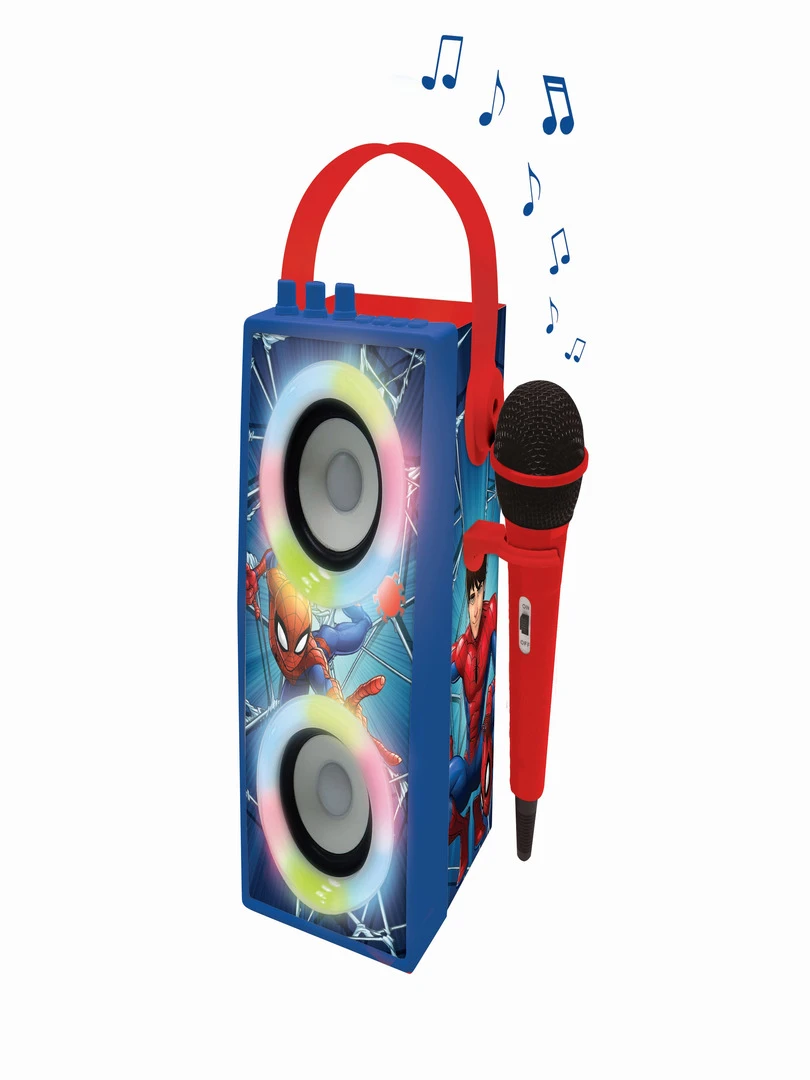 Enceinte Tendance Bluetooth® Portable Avec Micro Et Effets Lumineux Spider man N/A