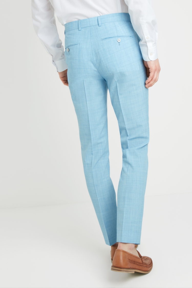 French Connection Slim Fit Light Blue Trousers Buy Online at Moss