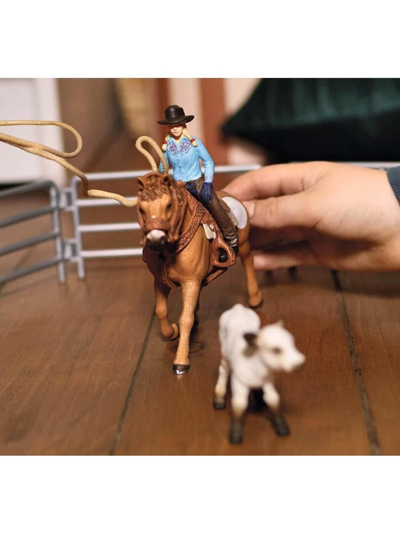 Figurines Farm World : Equipe de Cowboy et leurs lassos   N/A