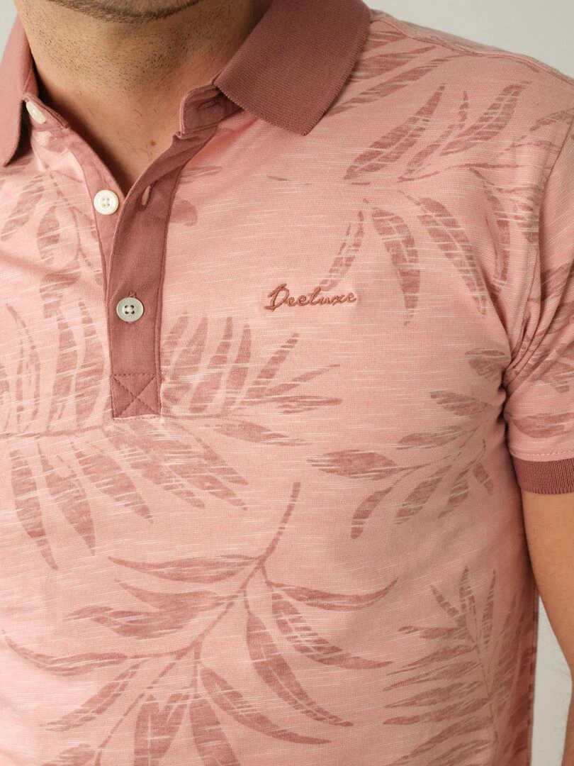Polo pour homme avec broderie 'Deeluxe'   Vieux rose