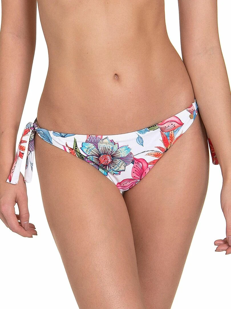 Bas maillot de bain à nouettes Jamaica Blanc