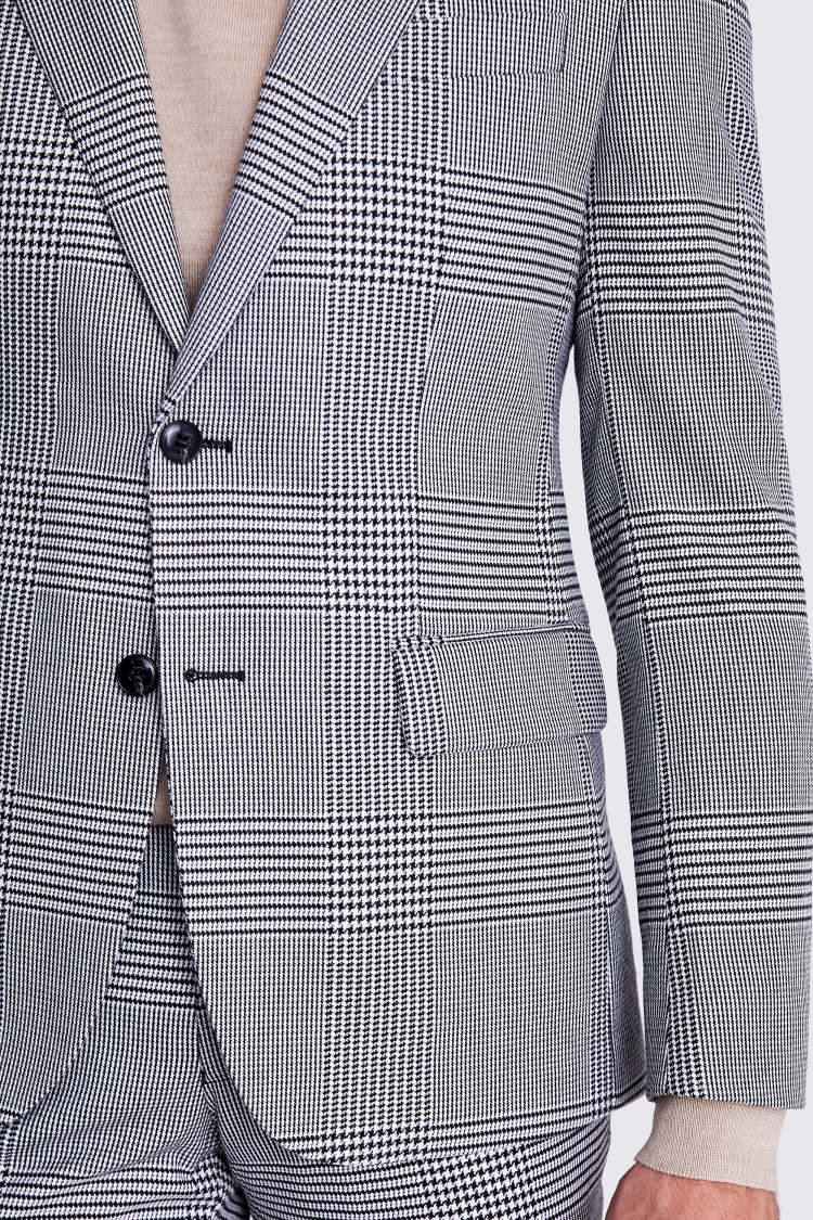 Slim Fit Black and White Check Jacket   Buy Online at Moss