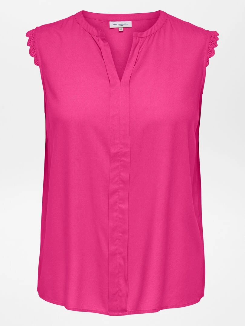 Blouse sans manches unie 'Only'   Rose