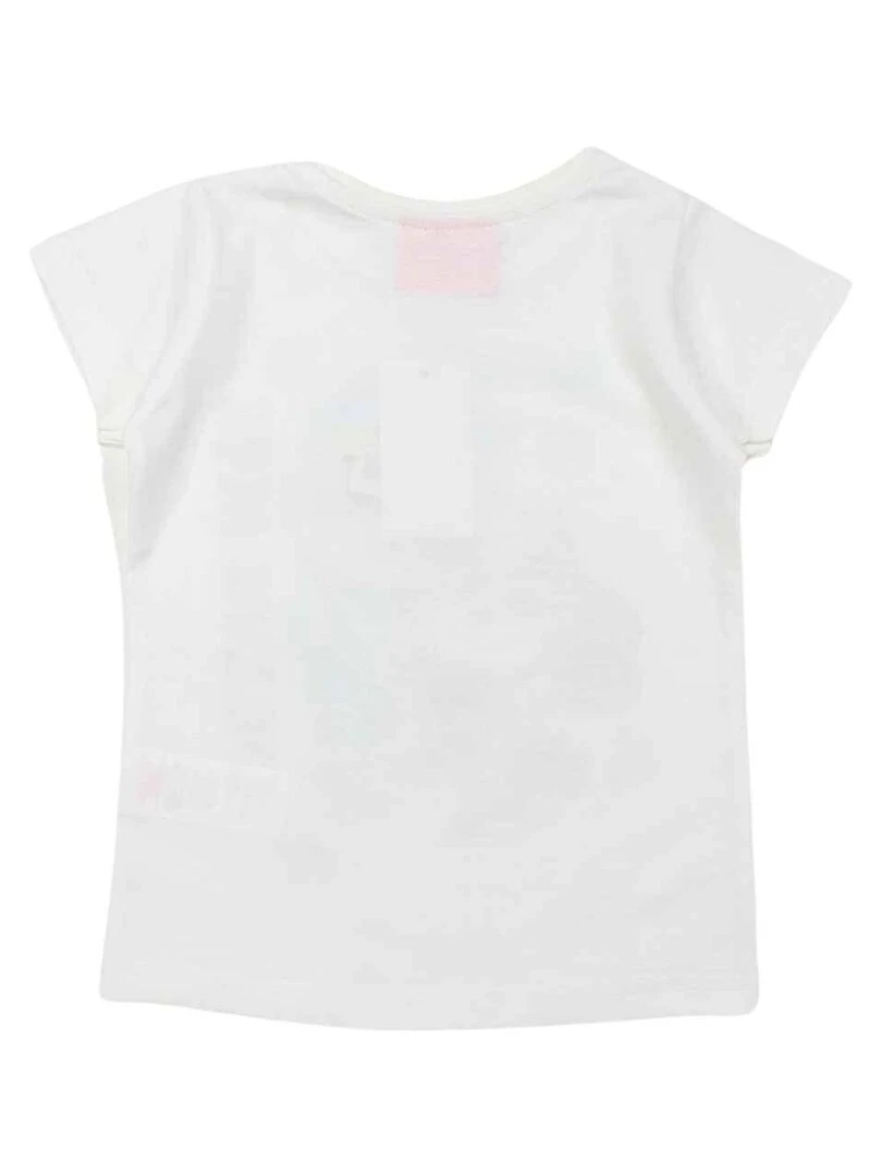 La Pat' Patrouille T shirt fille imprimé La Pat' Patrouille en coton Blanc