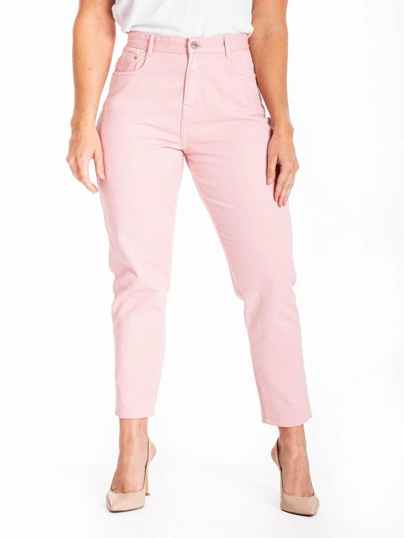 Jeans mom couleur NADIRA 'Rica Lewis' Rose