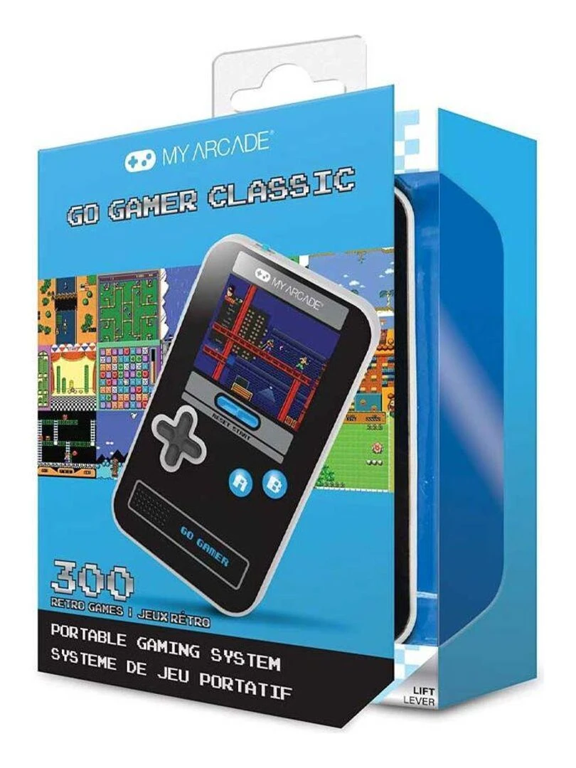 Go Gamer Bleu 300 jeux Console de poche My Arcade   N/A