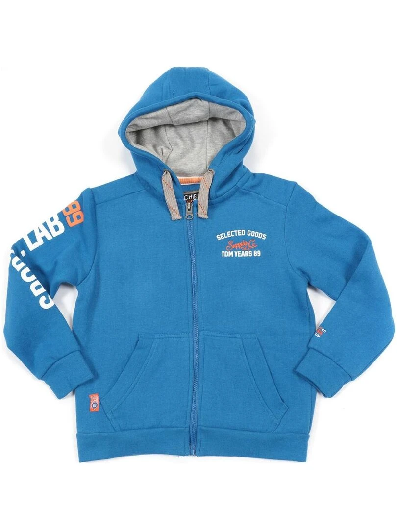 SWEAT ZIPPE CAPUCHE WIDY BOY Bleu roi