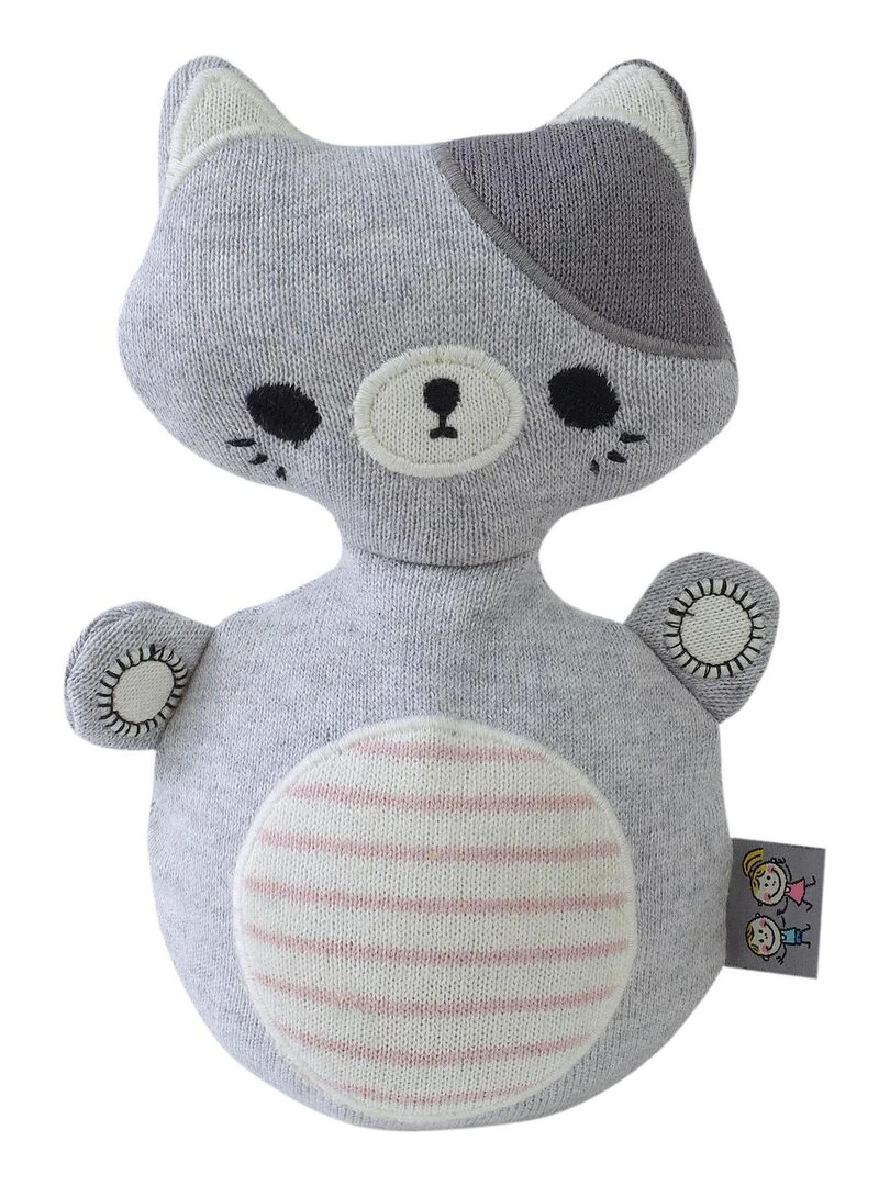Jouet bébé culbuto Chaton Gris