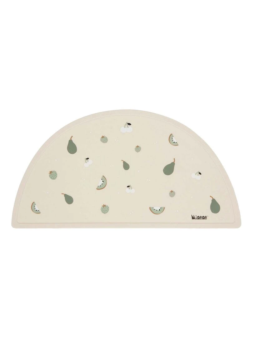 Set de table en silicone alimentaire fruits Beige