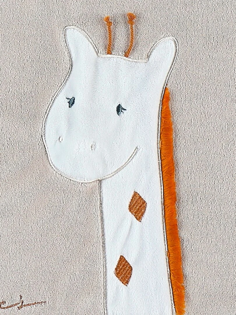 Bavoir Passe tête En Éponge Funny Tiga La Girafe Tso   Beige