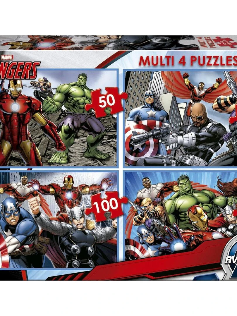 Puzzle de 50 à 150 pièces : 4 puzzles : Avengers N/A