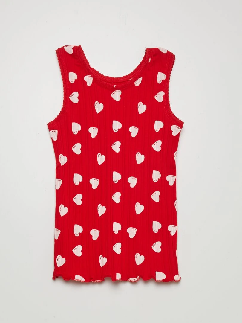 Débardeur à motif Rouge