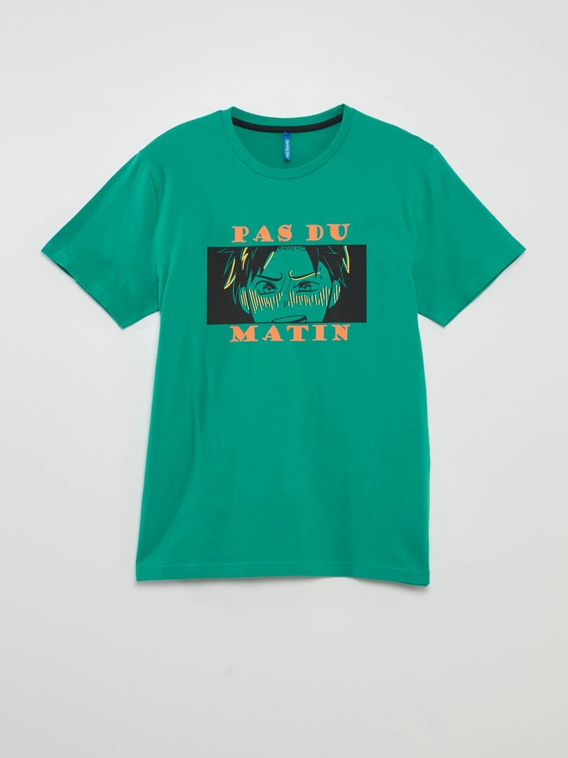 Tee shirt imprimé rayé   Bleu rayé