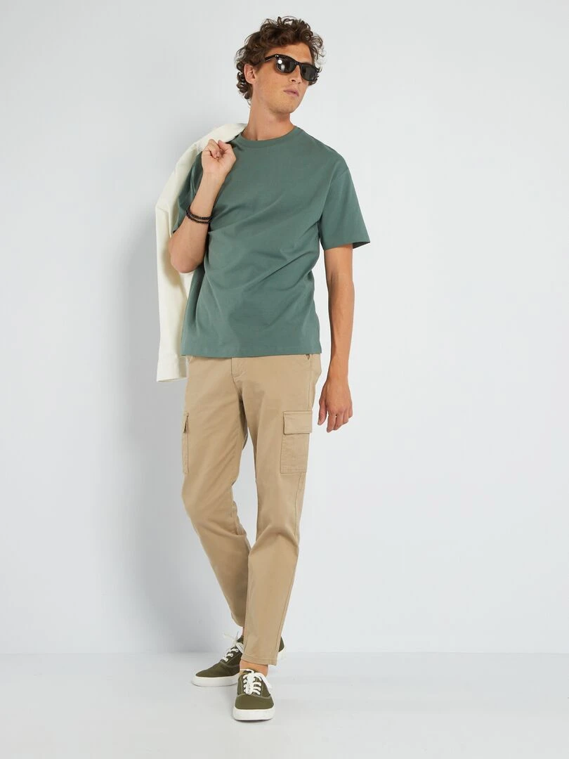 T shirt en jersey uni Tough Cotton™ Vert