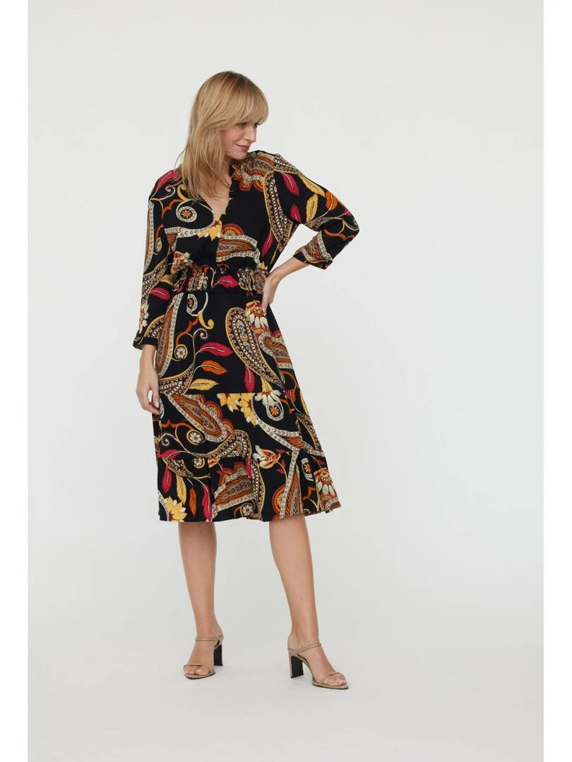 Lee Cooper Robe manches longues polyester LEXA Noir