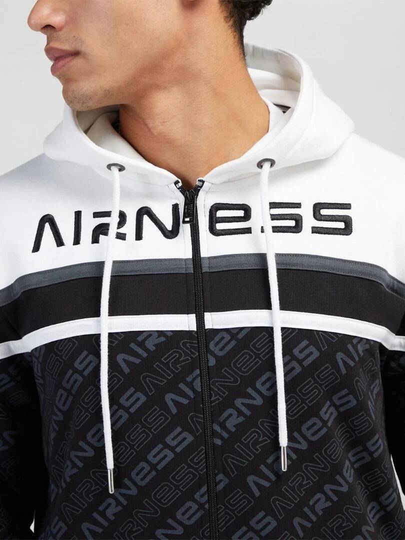 HOODIE ZIPPE URGENT Airness   Noir