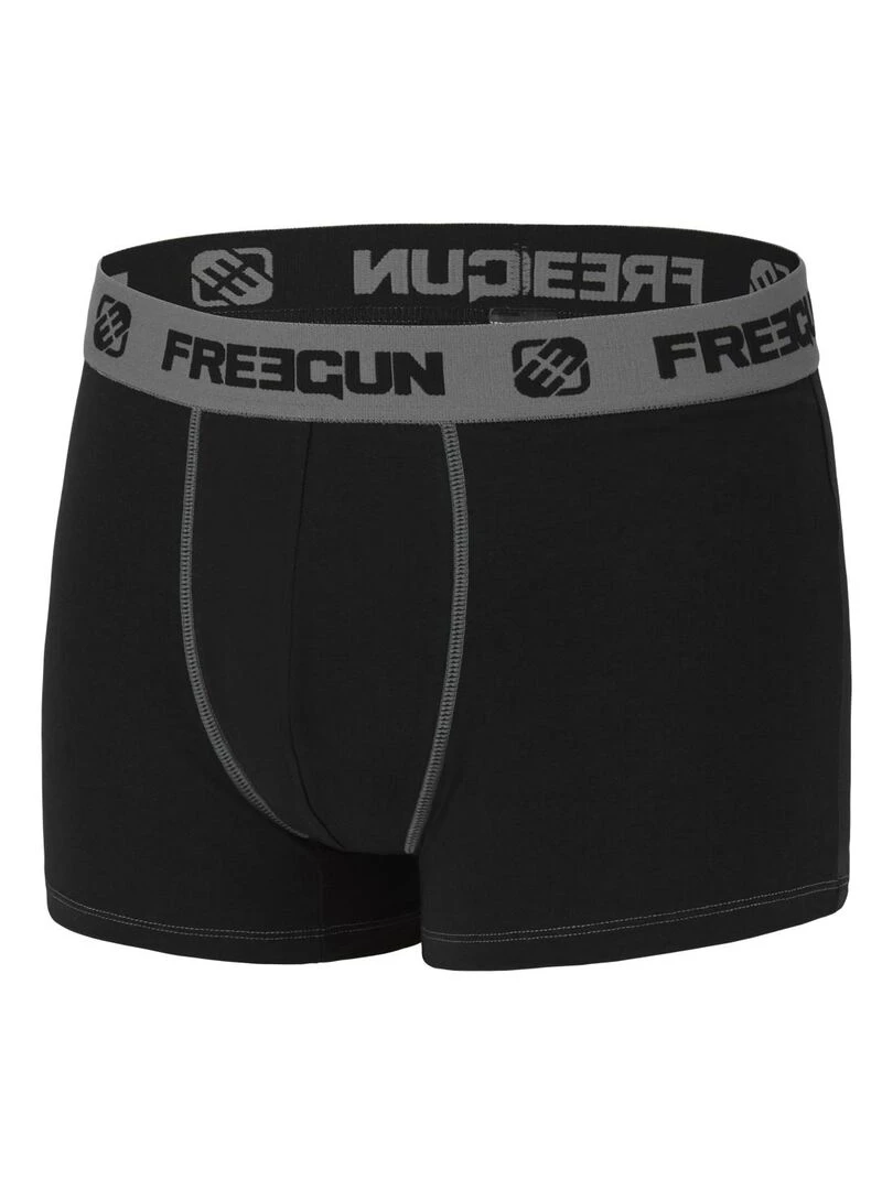 Lot de 4 Boxers homme coton Gris Freegun   Gris