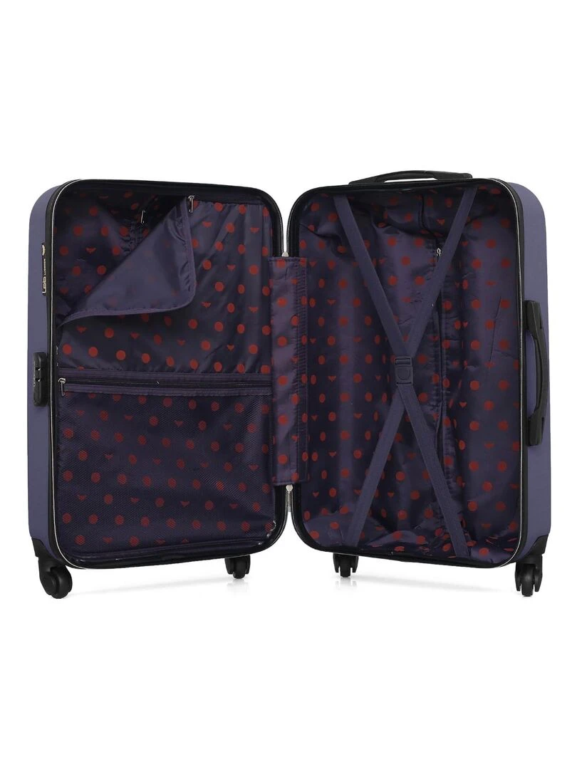 LPB LUGGAGE   VALISE WEEKEND ABS ELEONOR 4 ROUES 65 CM   Violet