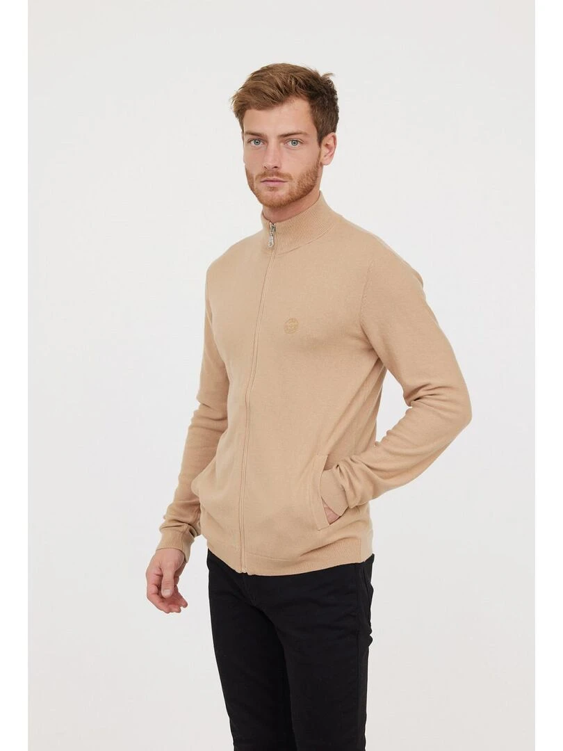Lee Cooper Gilet manches longues coton regular CELIUS Beige argile