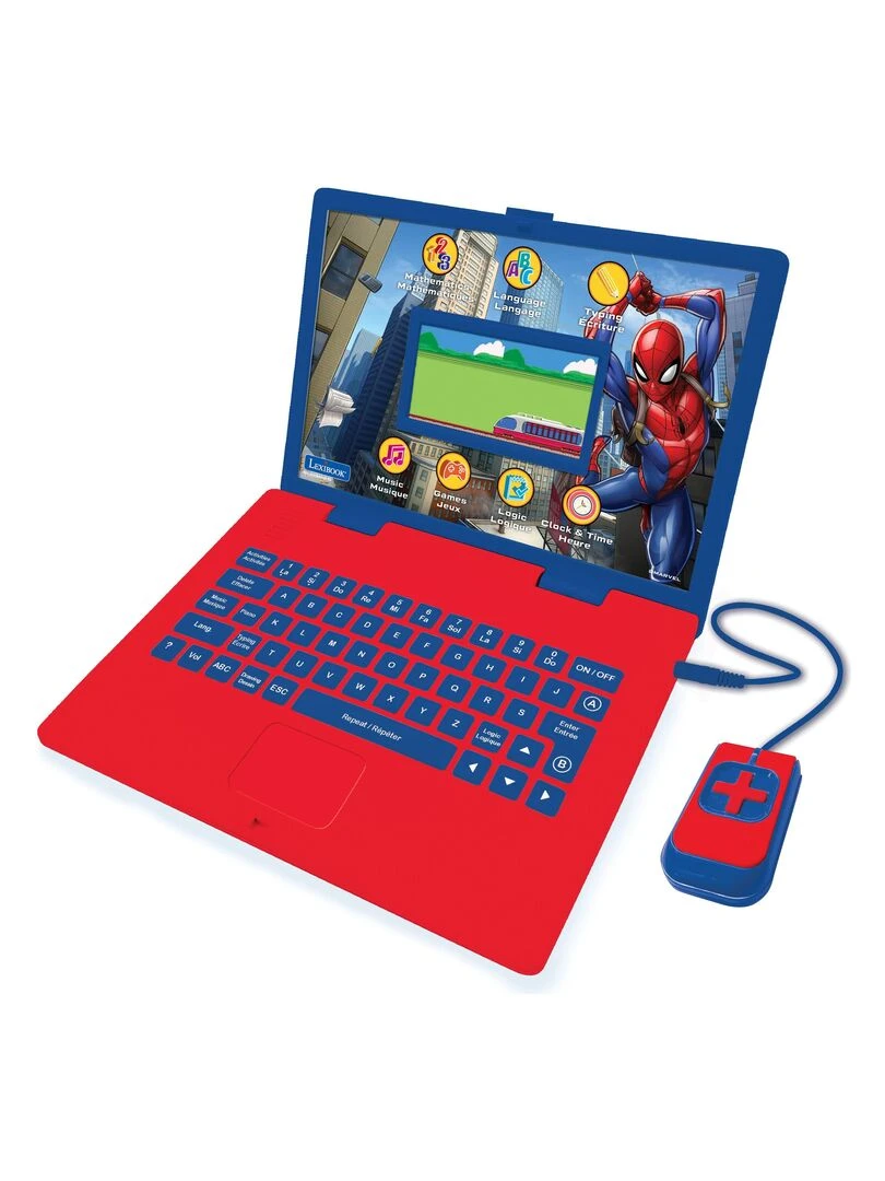 Ordinateur Éducatif Bilingue Spider man – 130 Activités (français/anglais) Avec Écran Couleurs N/A