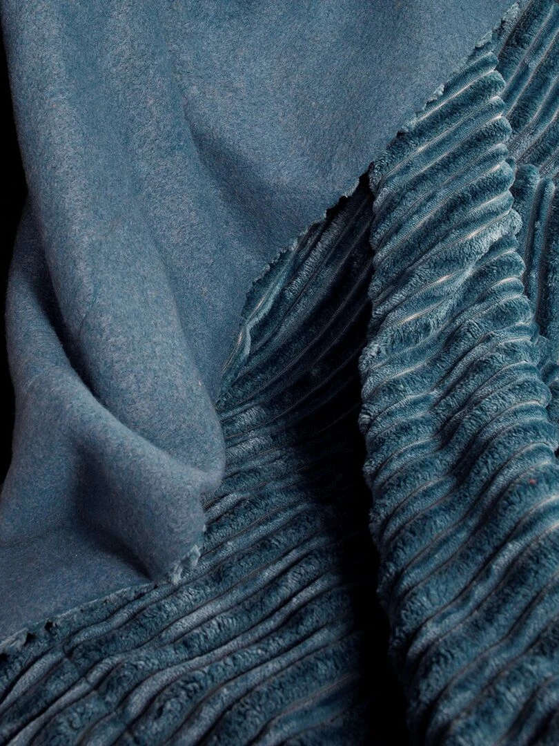 Plaid uni 'HOTEL TROPIK BARBADE' 'TODAY'   Bleu