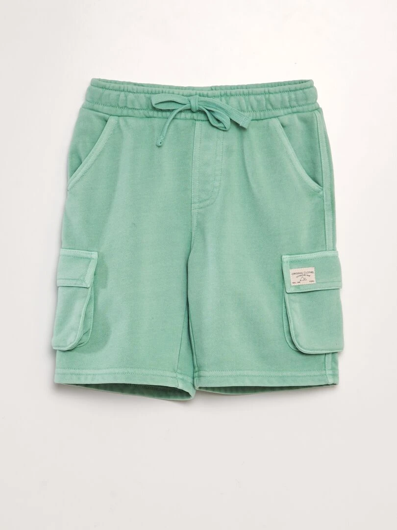Bermuda avec poches sur les côtés Vert