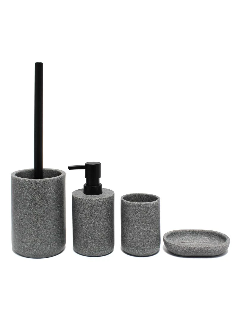 Distributeur de savon 7 x 16 cm Granite   Gris