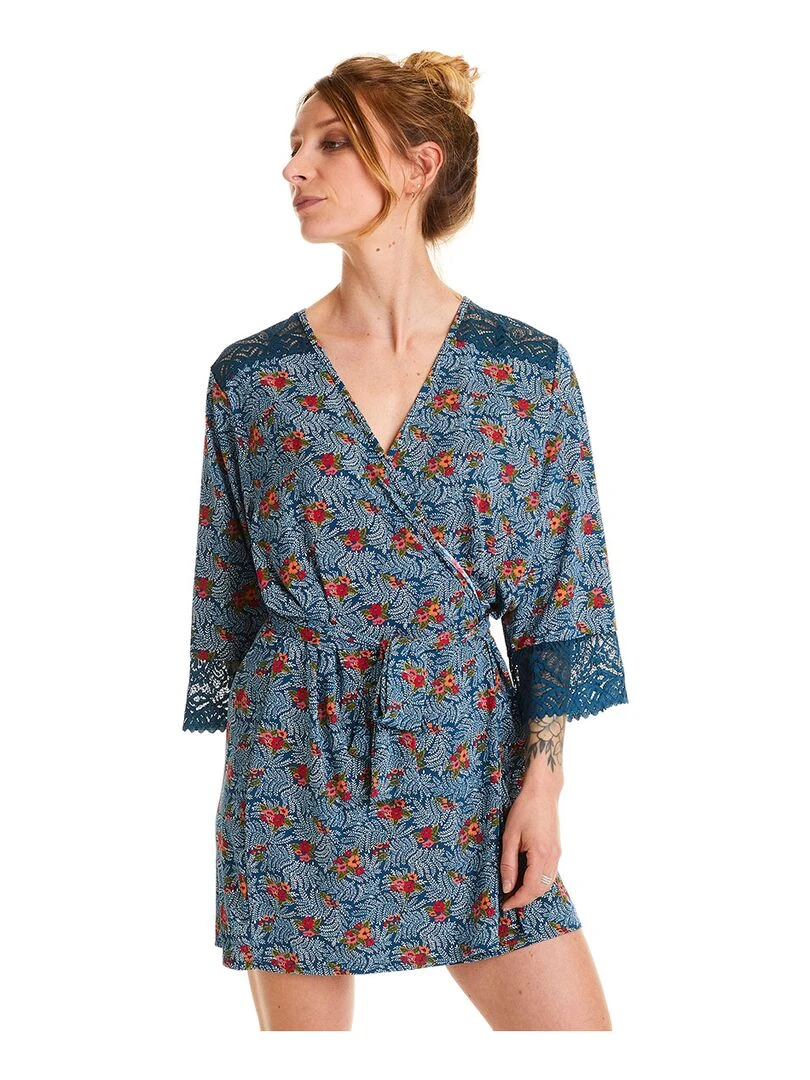 Kimono PAPRIKA   Pomm'Poire   Bleu Rouge Bleu