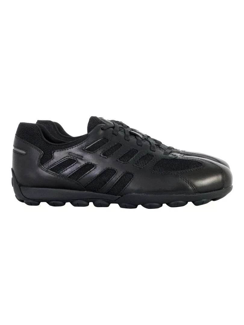 Basket Cuir Geox Snake   Noir