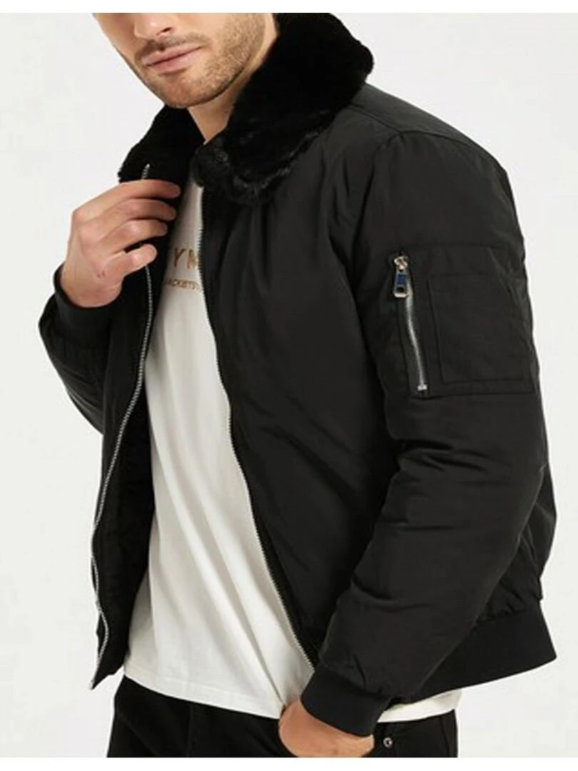 Blouson Bomber Kebello Noir Noir