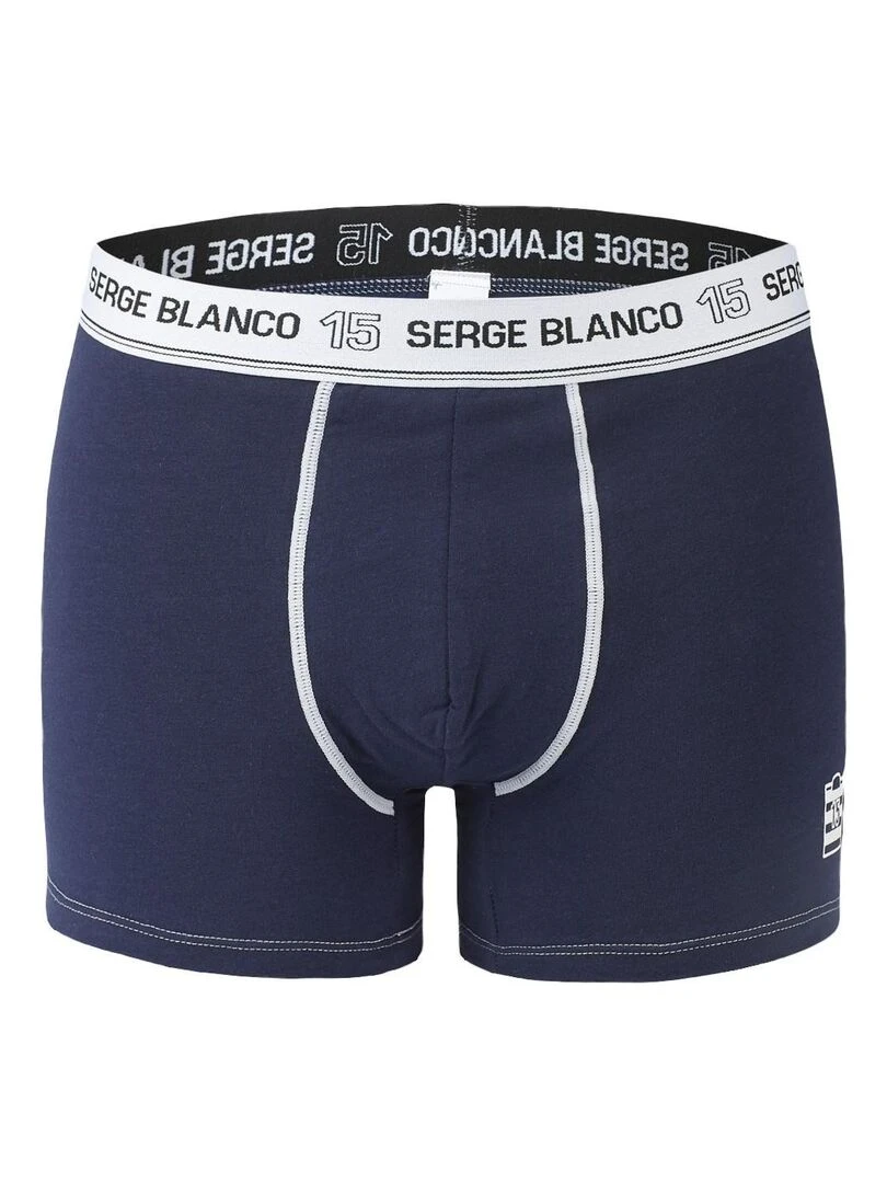Lot de 8 boxers homme en coton Serge Blanco   Noir