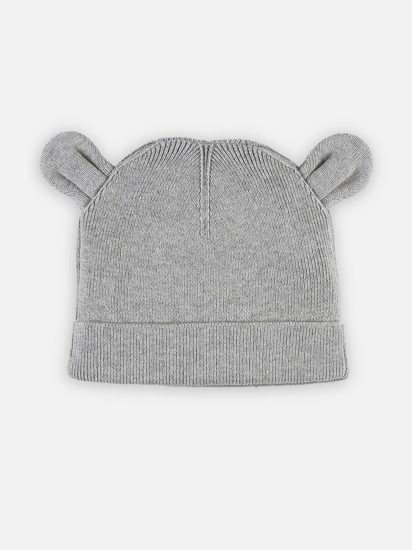 M&m bonnet tricot BIO   Noukie's   Gris