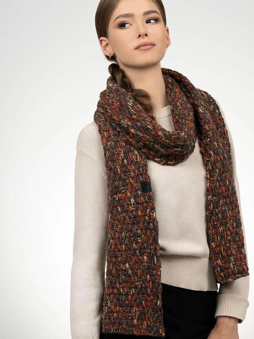Ensemble Echarpe Bonnet Celti   Made in UE   Marron