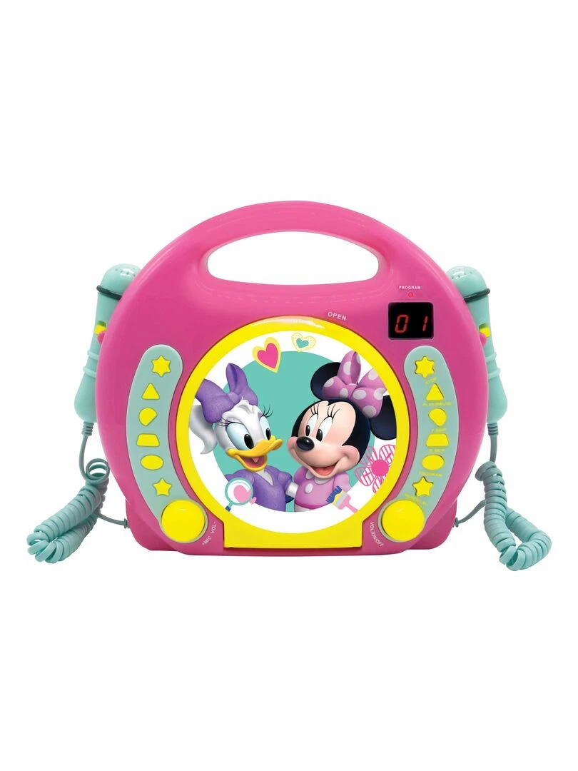 Lecteur Cd Portable Avec 2 Microphones Disney Minnie N/A