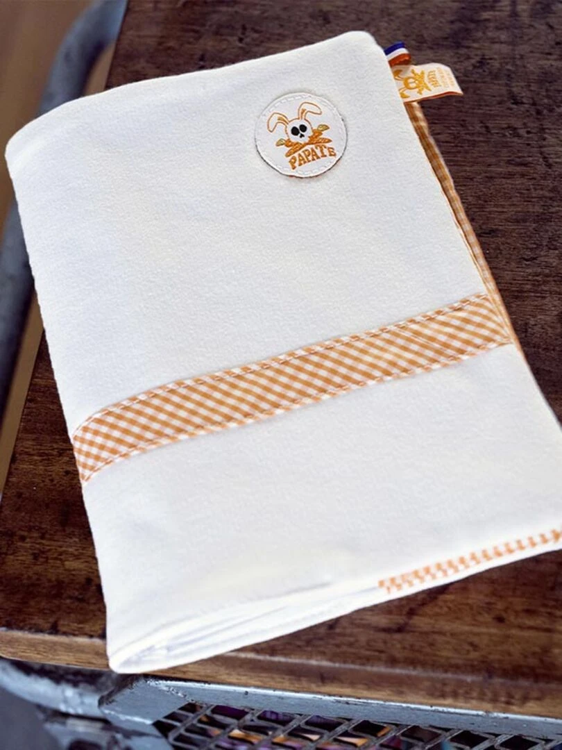 Protège Carnet De Santé En Coton Bio Wooly Blanc