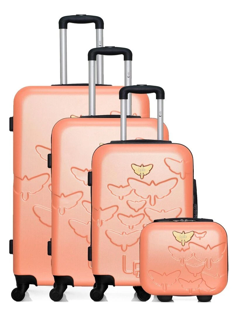LPB LUGGAGE SET DE 4 AELYS C Orange corail