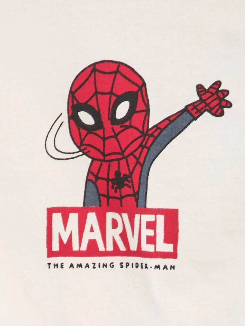 T shirt 'The Amazing Spider Man' de 'Marvel' Blanc
