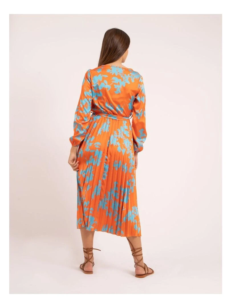 Robe longue motifs ICHELLE Orange
