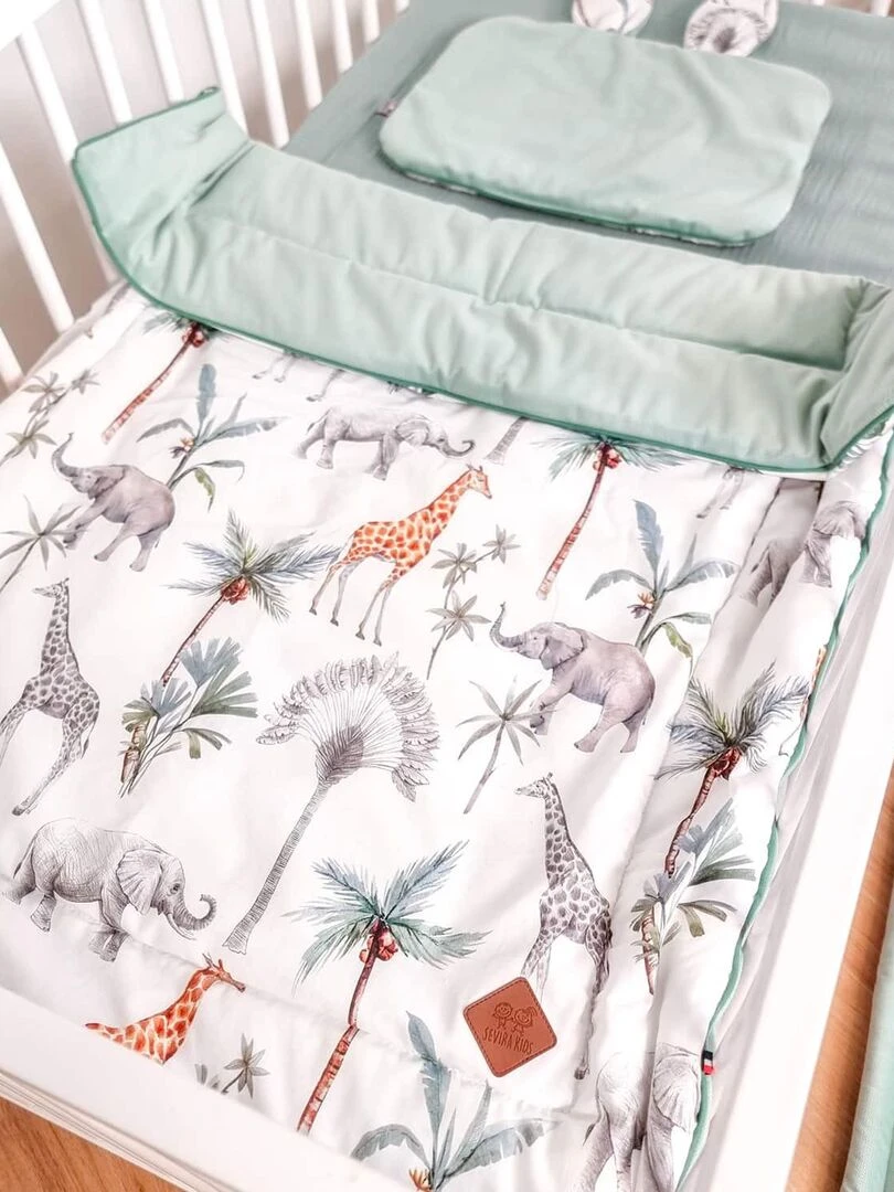 Couverture bébé réversible SAFARI Multicolore