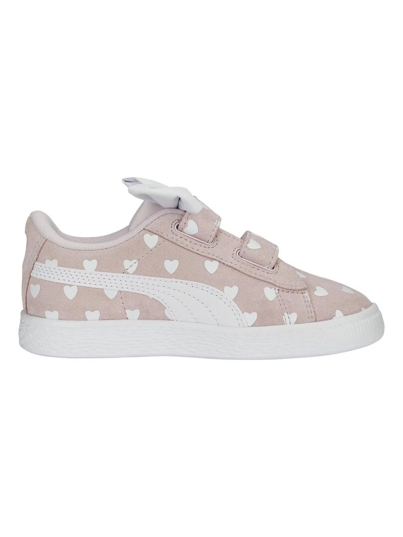 Basket Cuir Puma Enfant Suede Classic Lf Re Bow VInf Rose