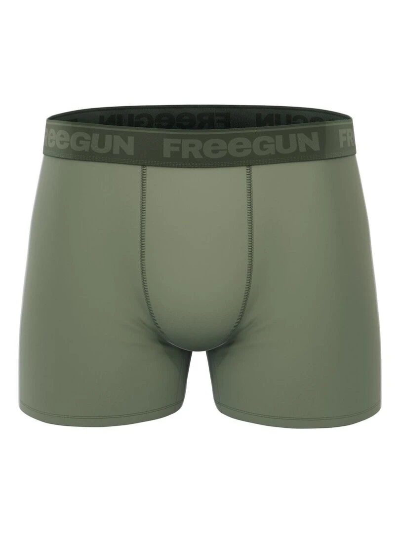 Lot de 3 boxers homme en coton Signature Pablo Freegun   Rouge